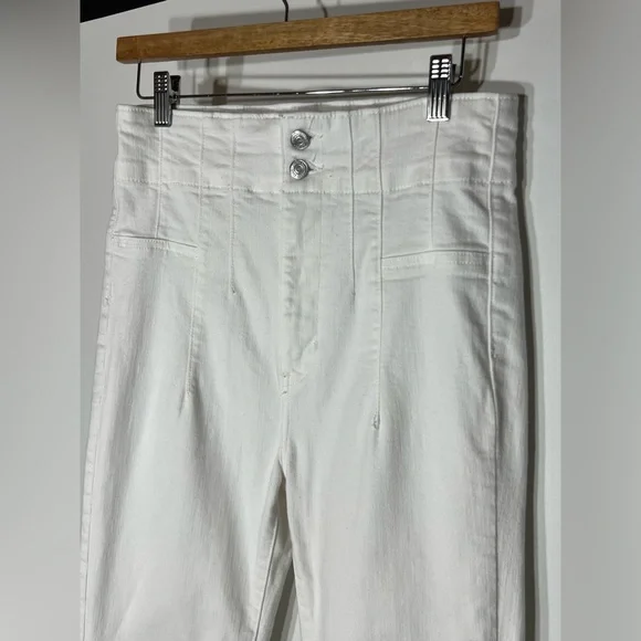 We The Free Jayde White Flare High-Rise Jeans - Picture 4 of 7